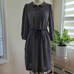 Zara Knee Length Collared Dress